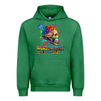 Emerald Neurodiversity Is Beautiful Urban Hoodie - FaDigitalArtStudio