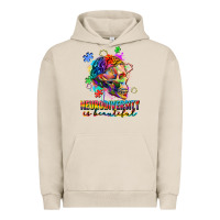 Pigment French Oak Neurodiversity Is Beautiful Urban Hoodie - FaDigitalArtStudio