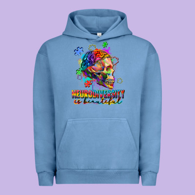 Neurodiversity Is Beautiful Urban Hoodie Designed By Fadigitalartstudio