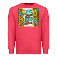 Cardinal nana sunflowers and turquoise gemstones Premium Sweatshirt - TumblerDesignByShophia