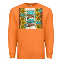 Carrot nana sunflowers and turquoise gemstones Premium Sweatshirt - TumblerDesignByShophia