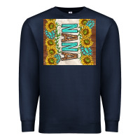 Nana Sunflowers And Turquoise Gemstones Premium Sweatshirt | Teevron