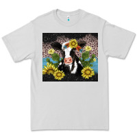Dove Grey cow cactus and sunflower Premium Tee - AdoDesignShop