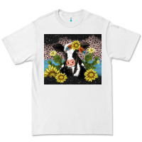 White cow cactus and sunflower Premium Tee - AdoDesignShop