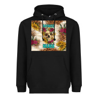 Black badass mama with flowers Heavyweight Hoodie - TumblerDesignByShophia