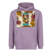 Lavender badass mama with flowers Heavyweight Hoodie - TumblerDesignByShophia