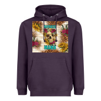 Plum badass mama with flowers Heavyweight Hoodie - TumblerDesignByShophia
