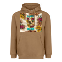 Toasted Coconut badass mama with flowers Heavyweight Hoodie - TumblerDesignByShophia