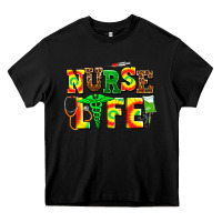 Black juneteenth nurse life Heavy Core Tee - AdoDesignShop