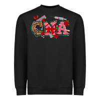 Black valentines day cna Heavyweight Sweatshirt - NancyCooperArtShop