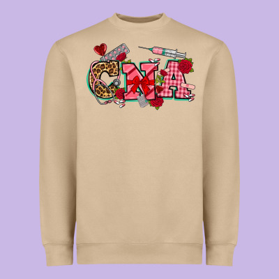 Valentines Day Cna Heavyweight Sweatshirt Designed By Nancycooperartshop