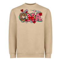 Mushroom valentines day cna Heavyweight Sweatshirt - NancyCooperArtShop
