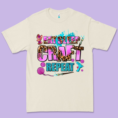 Eat Sleep Craft Repeat Premium Tee Designed By Adodesignshop