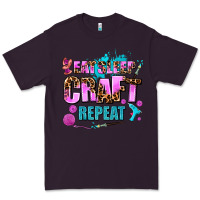 Plum eat sleep craft repeat Premium Tee - AdoDesignShop