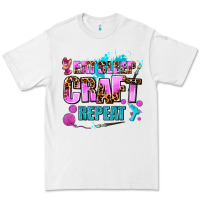 White eat sleep craft repeat Premium Tee - AdoDesignShop