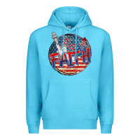 Ocean Blue faith usa Premium Hoodie - CowGirlArtShop