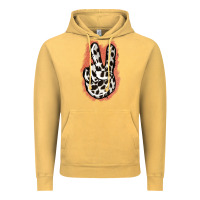 Vintage Mustard Dalmatians Skin Peace Sign Vintage Hoodie - Jasminsmagicworld