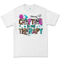 White crafting is my therapy Premium Tee - AdoDesignShop