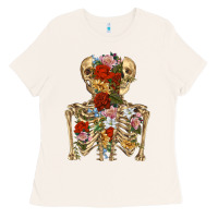 Bone flower skeleton Ladies Tee - RanaPortraitStore