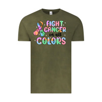 Vintage Olive fight cancer in all colors Vintage Tee - MaliasSmallBusiness