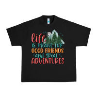 Black life is meant for good friends and great adventure Urban Heavy Tee - MaliasSmallBusiness