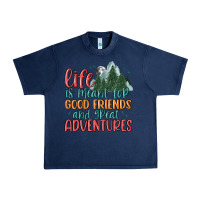Navy life is meant for good friends and great adventure Urban Heavy Tee - MaliasSmallBusiness