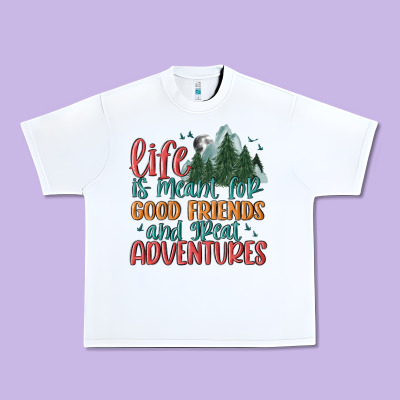 Life Is Meant For Good Friends And Great Adventure Urban Heavy Tee Designed By Maliassmallbusiness