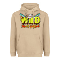 Mushroom Wild about Softball Heavyweight Hoodie - HowdyJamesFarm