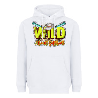 White Wild about Softball Heavyweight Hoodie - HowdyJamesFarm