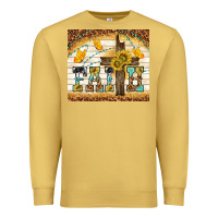 Antique Gold faith with cross Premium Sweatshirt - TumblerDesignByShophia