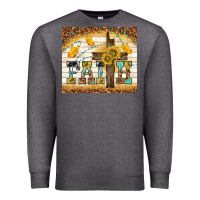 Charcoal Heather faith with cross Premium Sweatshirt - TumblerDesignByShophia