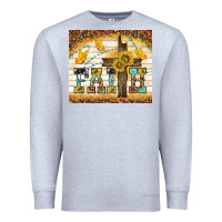 Heather Grey faith with cross Premium Sweatshirt - TumblerDesignByShophia