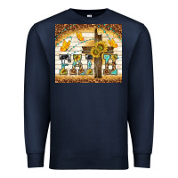 Navy faith with cross Premium Sweatshirt - TumblerDesignByShophia