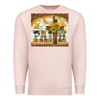 Pale Pink faith with cross Premium Sweatshirt - TumblerDesignByShophia