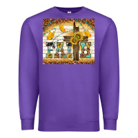Purple faith with cross Premium Sweatshirt - TumblerDesignByShophia