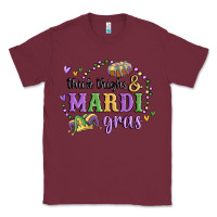 Burgundy thick thighs mardi gras Classic Tee - MaliasSmallBusiness
