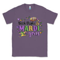 Lavender thick thighs mardi gras Classic Tee - MaliasSmallBusiness