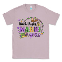 Lilac thick thighs mardi gras Classic Tee - MaliasSmallBusiness