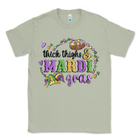 Matcha thick thighs mardi gras Classic Tee - MaliasSmallBusiness