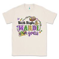 Natural thick thighs mardi gras Classic Tee - MaliasSmallBusiness