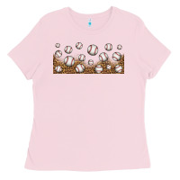 Bubblegum Pink leopard baseball 16oz libbey glass Ladies Tee - HRA Design Shop
