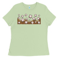 Matcha leopard baseball 16oz libbey glass Ladies Tee - HRA Design Shop