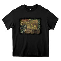 Black camouflage leopard background Heavy Core Tee - BarkalooDesign