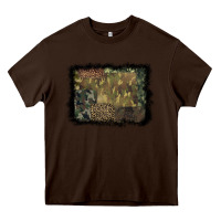 Chocolate Brown camouflage leopard background Heavy Core Tee - BarkalooDesign