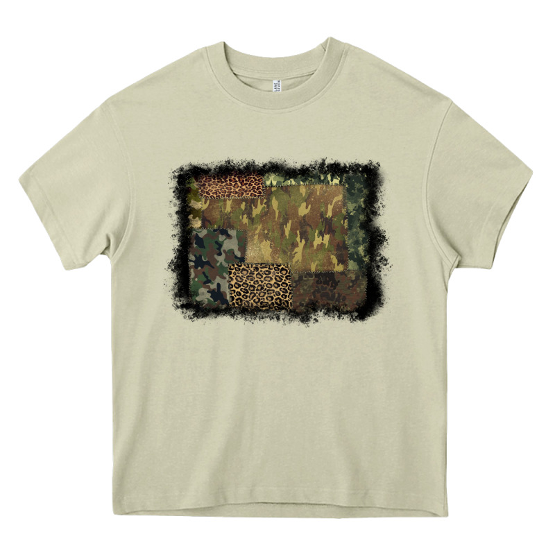 Camouflage Leopard Background Heavy Core Tee by BarkalooDesign | Teevron