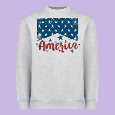 America Heavyweight Sweatshirt Designed By Maliassmallbusiness