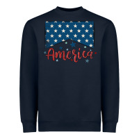 Navy America Heavyweight Sweatshirt - MaliasSmallBusiness