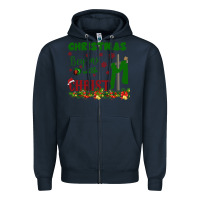 Navy Christmas Begins With Christ Zipper Hoodie - Bettercallsaul