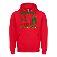 Red Christmas Begins With Christ Zipper Hoodie - Bettercallsaul