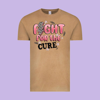 Fight For The Cure Vintage Tee Designed By Maliassmallbusiness